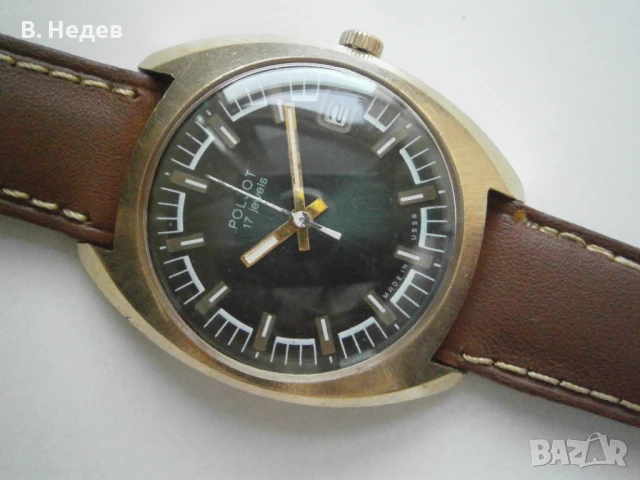 POLJOT 2614.2H, каса 36мм, Au 10, Топ!, снимка 4 - Мъжки - 51146037