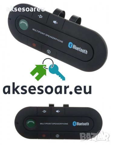 Универсален Безжичен Bluetooth високоговорител за кола хендсфри Handsfree Car Kit Телефон в колата в, снимка 16 - Аксесоари и консумативи - 38242422
