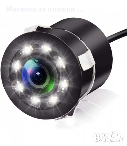 КАМЕРА ЗА ЗАДНО ВИЖДАНЕ С ПАРКИНГ ЛИНИИ ЗА АВТОМОБИЛ С 8 ДИОДА - код  2837, снимка 10 - Аксесоари и консумативи - 34150541