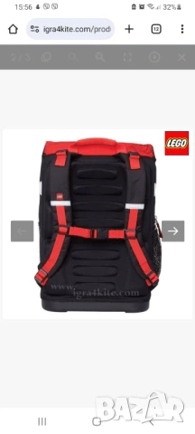 Lego Small - Ергономична ученическа раница Лего, снимка 2 - Раници - 51082215