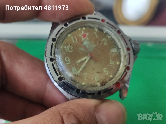 Механичен часовник восток командирски, снимка 2 - Мъжки - 54363844