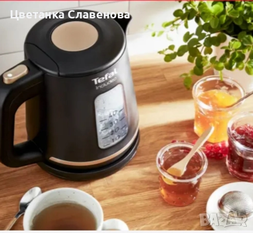 Електрическа кана Tefal Includeo KI533811, 1L, Черна, снимка 4 - Кани - 52467932
