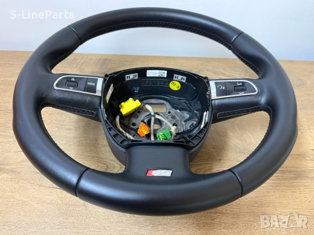 Оригинален кожен Мулти волан Audi S5 B8/8T Ауди С5 Б8/8Т, снимка 4 - Части - 35745768