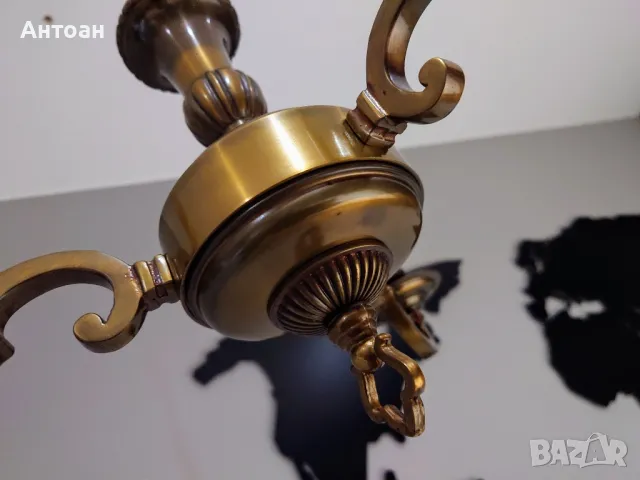 Месингов полилей , снимка 2 - Лампи за таван - 49852250