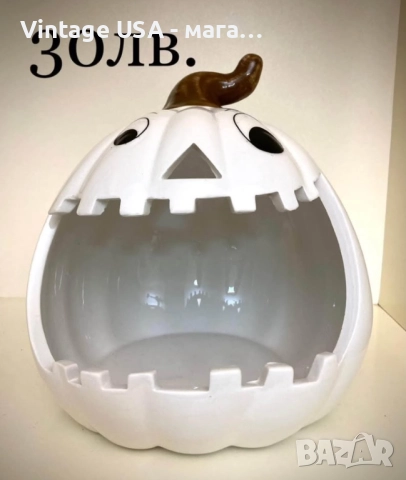 Декоративен керамичен свещник за Хелоуин / Halloween