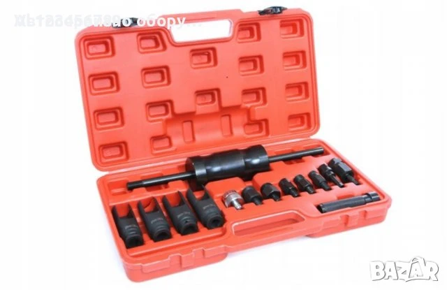 Пневматичен обратен чук за вадене на дюзи 21 части HAWEK, снимка 4 - Други инструменти - 50722626