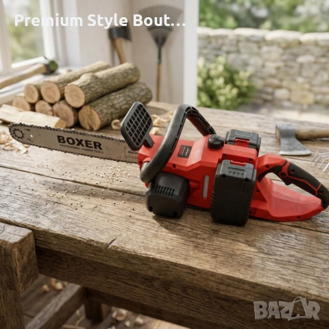 Акумулаторен верижен трион BOXER BX-3316 48V – 2 батерии + куфар, мощен и удобен, снимка 5 - Други инструменти - 54055432