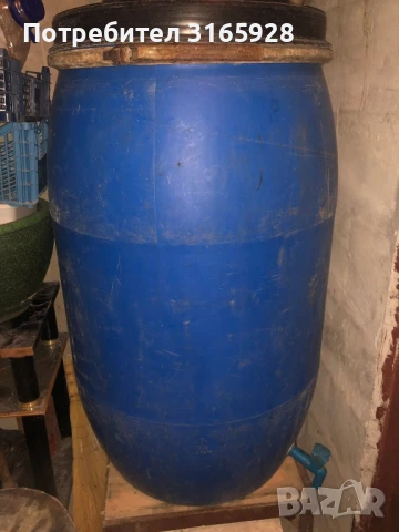 100 л. буре с метална канелка и бидони , снимка 4 - Бидони, бурета и бъчви - 50694398