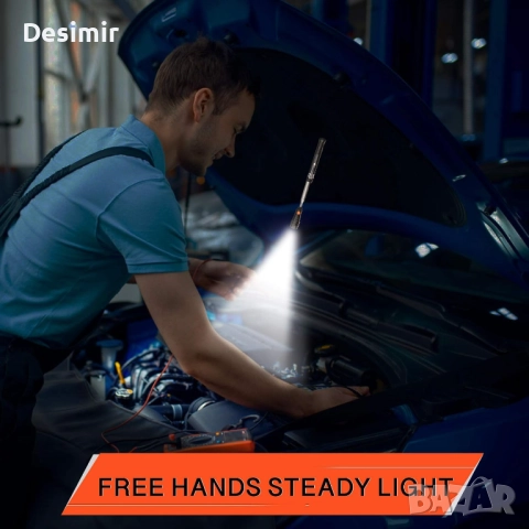 Магнитен телескопичен инструмент с LED – за трудно достъпни места, снимка 6 - Аксесоари и консумативи - 52677701