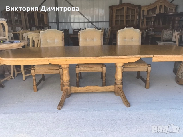 Разтегателна трапезна маса 2,80 м. , снимка 7 - Маси - 54115658