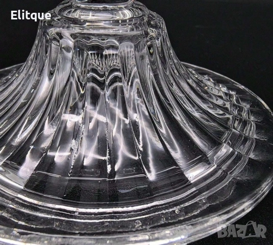 Стъклена захарница с капак, снимка 3 - Други стоки за дома - 52861441