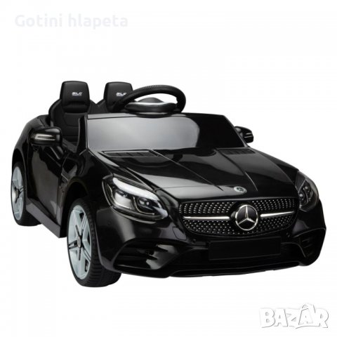 Акумулаторен КОЛА Licensed Mercedes Benz SLC300 12V с меки гуми с Кожена седалка, снимка 5 - Детски велосипеди, триколки и коли - 37014565