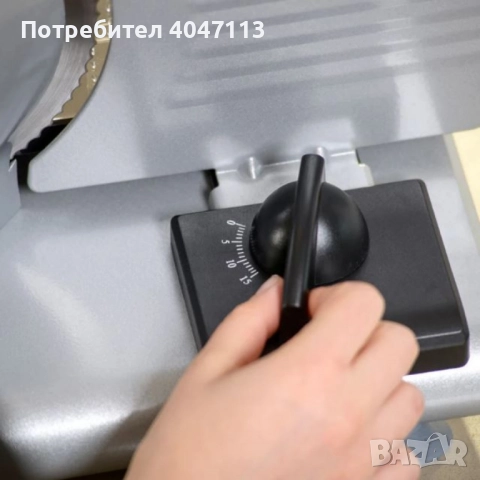 Електрически резач за мезета Taurus CUTMASTER – 150W, нож 19 см, регулируем срез 1–15 мм, снимка 4 - Други - 51522252