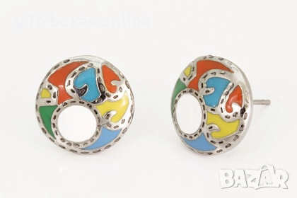 Обеци от стомана, снимка 2 - Обеци - 52334793