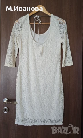 Нова дамска рокля дантела размер М , снимка 10 - Рокли - 50914608