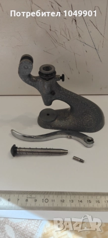 Часовникарска преса -Seitz- 5 накрайника, снимка 4 - Антикварни и старинни предмети - 51952654