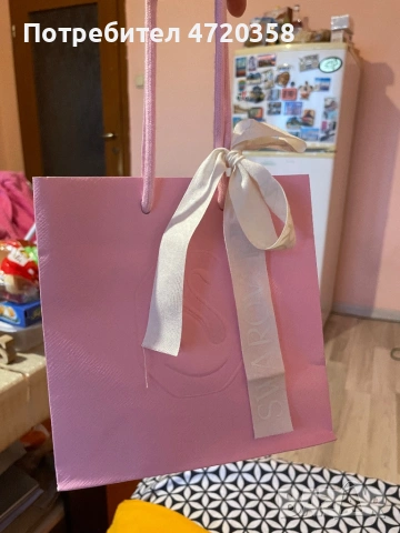 Дамско сребърно колие с две сърца Сваровски/Swarovski, снимка 7 - Колиета, медальони, синджири - 53237845