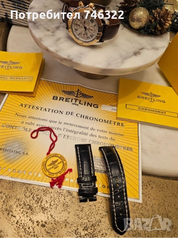 Breitling Chronomat Evolution – Модел C13356 Gold/Steel, снимка 5 - Мъжки - 54335352