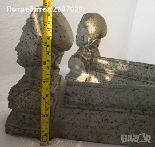 2 бр бюст или архитектурен елемент, метал, снимка 5 - Други ценни предмети - 32000419