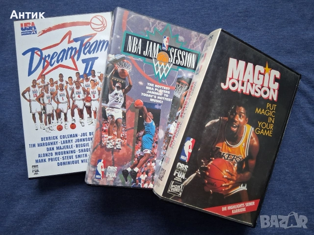 Лот Видеокасети VHS Баскетбол NBA Jam Session Dream Team ll  Magic Johnson