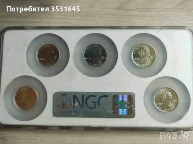 NGC Collectors Society State Quarters MS-65 5 монетна плоча, снимка 2 - Нумизматика и бонистика - 44248100