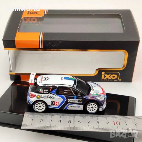 Citroen DS3 R5 №7 Rallye du Condroz/Huy - мащаб 1:43 на IXO моделът е нов в PVC дисплей-кейс, снимка 5 - Колекции - 29678130