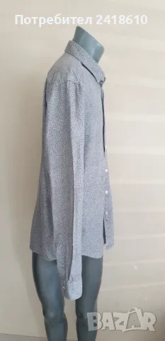 Hugo Boss Rikki Slim Fit Cotton Bamboo Mens Size XL  ОРИГИНАЛ! Мъжка Риза!, снимка 3 - Ризи - 50168662
