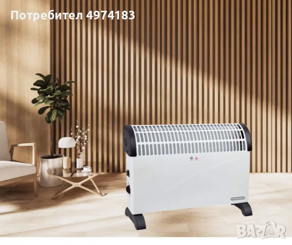 Конвекторна печка, 2000W, снимка 2 - Отоплителни печки - 56470426