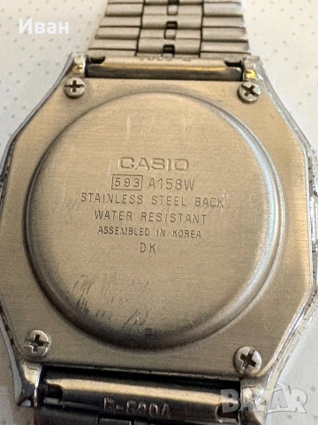 Часовник Casio A158W, снимка 3 - Мъжки - 54181970