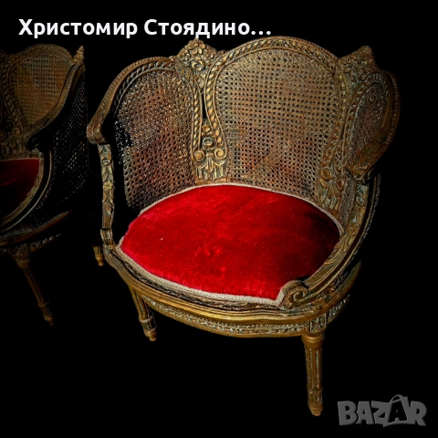 Френски столове от 19-ти век в стил Луи XVI, снимка 7 - Антикварни и старинни предмети - 51882881