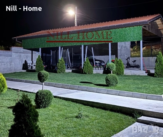 Поцинкована мрежа с декорация ( ИЗКУСТВЕНА ТРЕВА ) 4 мм. Тел / 40 мм. Око, снимка 2 - Огради и мрежи - 52303688