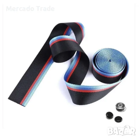 Лента за автомобилен предпазен колан Mercado Trade, Стил BMW M Power