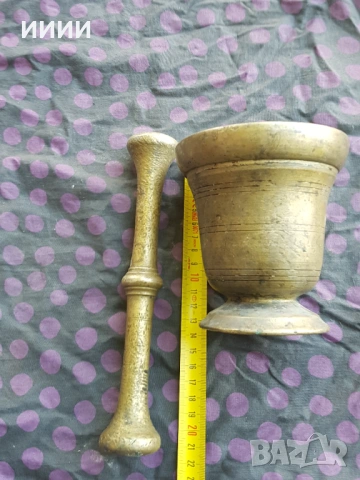 Масивно бронзово хаванче  , снимка 4 - Антикварни и старинни предмети - 54312424