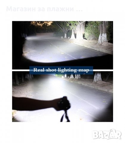МОЩЕН ТРОЕН ЧЕЛНИК С 1 CREE LED+2 COB LED ДИОДА С МОЩНОСТ 3000LM 30W - код 1868, снимка 6 - Екипировка - 34240471