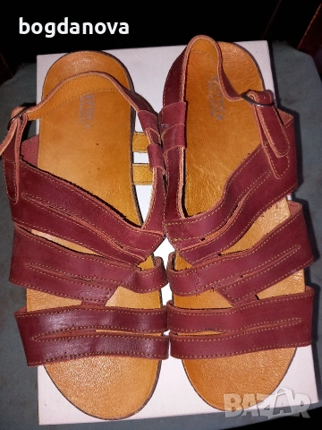 Дамски летни сандали от естествена кожа, 39 номер