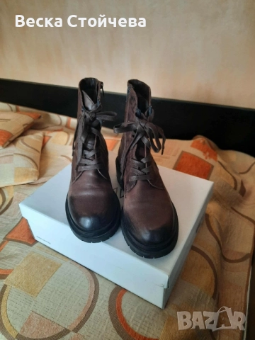Дамски боти от естествена кожа, снимка 4 - Дамски боти - 52380790