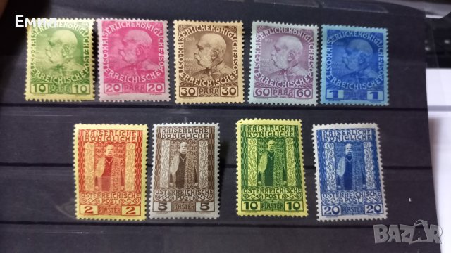 Австрия марки серия 1908