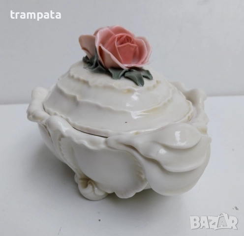 НАЙ ДОБРАТА ОФЕРТА Vintage Karl ENS Порцелан "Рози ", снимка 4 - Антикварни и старинни предмети - 52637595