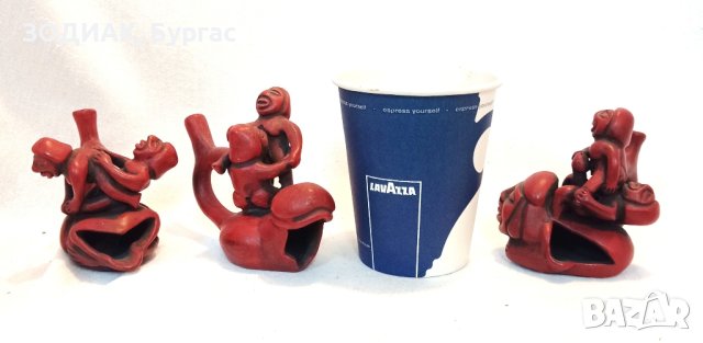 3 броя Еротични Пепелници стил Huacos / Перу, снимка 2 - Статуетки - 20475552