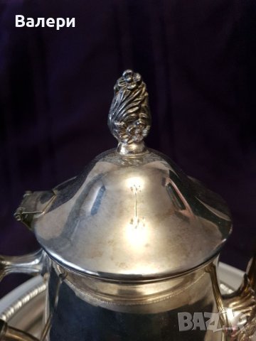 Сервиз За Кафе и Мляко 100 Посребрен Антика, снимка 10 - Антикварни и старинни предмети - 40746802