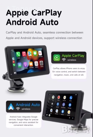 Екран за Carplay с Bluetooth, снимка 2 - Аксесоари и консумативи - 52647950