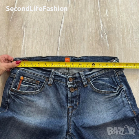 Дамски дънки Hugo Boss Orange Liffy 16561, размер W30 W32, сини, снимка 2 - Дънки - 52574302
