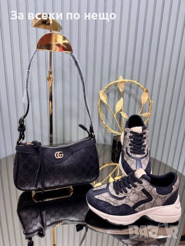 Gucci Комплект Дамски Маратонки и Дамска Чанта - Налични Различни Цветове И Модели Код SK405, снимка 7 - Маратонки - 52870896