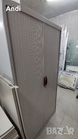 Mетален Шкаф - каса със рафтове и заключване  100/45/198 см, снимка 13 - Шкафове и рафтове - 53204087