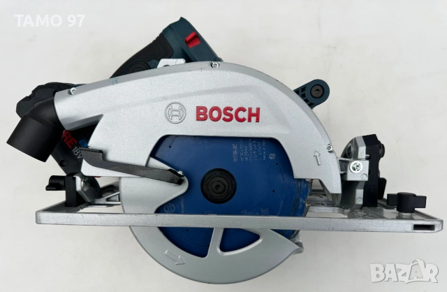 BOSCH GKS 18V-68 GC - Безчетков циркуляр 2x18V 5.5Ah като нов!, снимка 4 - Триони и циркуляри - 52888361