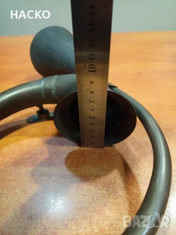 СТАРА ТРОМБА BCI от Месинг за Ретро Автомобил или Файтон 100% Автентична Внос от Англия, снимка 7 - Антикварни и старинни предмети - 47980499