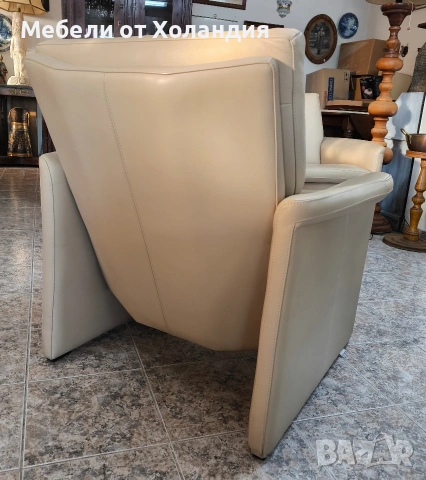 Диван двойка и фотьойл от естествена кожа, снимка 5 - Дивани и мека мебел - 53073013