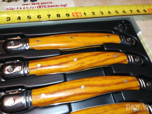 laguiole-france 6 кафяви ножа 0812210909, снимка 6 - Колекции - 35067464