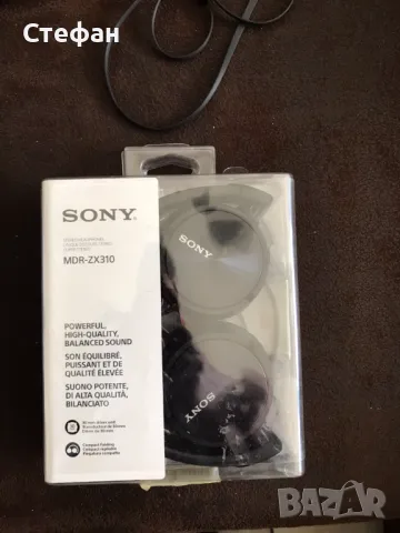 Sony Headset MDR-ZX310, нови в кутия., снимка 1 - Ресийвъри, усилватели, смесителни пултове - 48467856