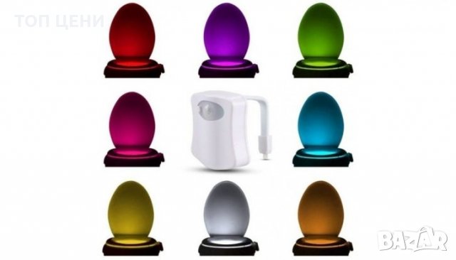 LED осветление за тоалетна чиния със сензор за движение, снимка 3 - Други стоки за дома - 30851474